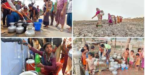 সাতক্ষীরায় প্রচন্ড তাপদাহে সুপেয় পানির সংকটে জনজীবন অতিষ্ঠ